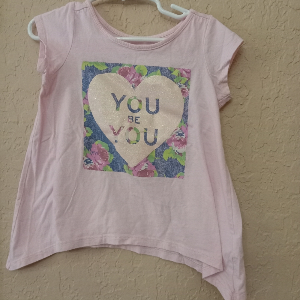 Children's Place shark bite tee Light pink size 4t